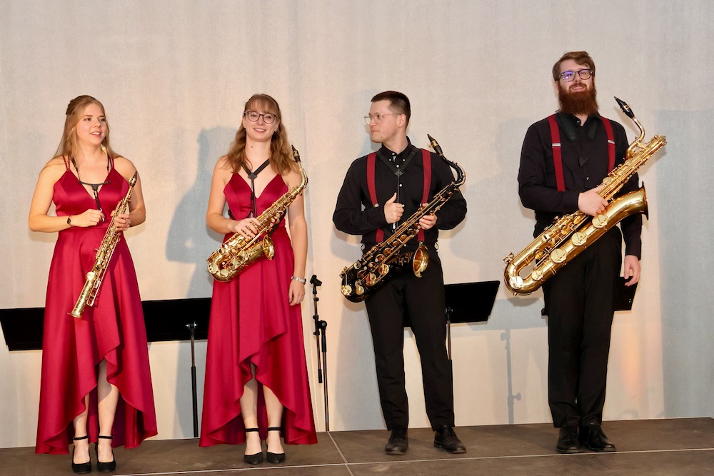 Insanus Saxophon Quartett spielte im Nationalparkhaus Thayatal auf