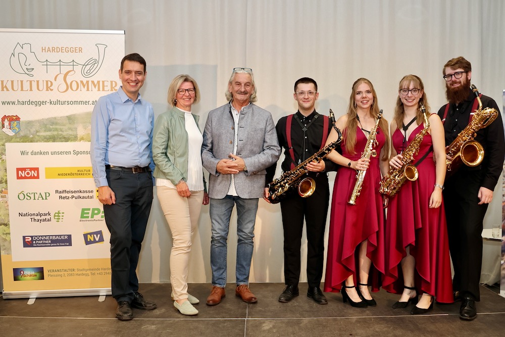 Die Ehrengäste und das Insanus Saxophon Quartett